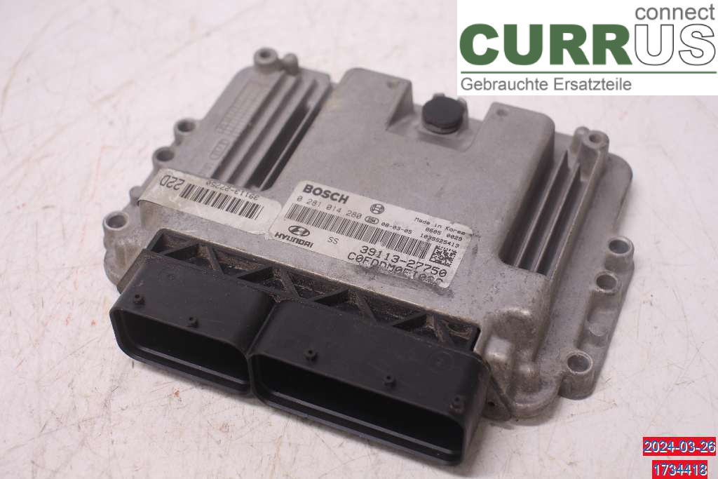 HYUNDAI i30   07-12 Motorstyringsenhed Diesel (ECU) 3911327750 2.0 CRDI
