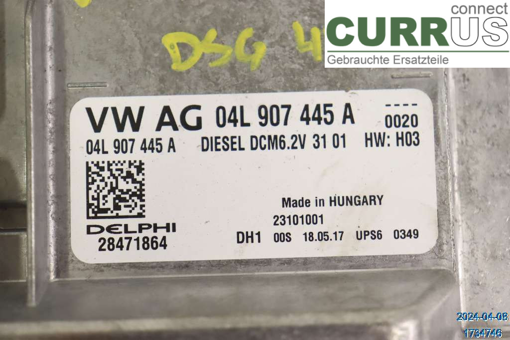 VW MULTIVAN T4-T6 91-21 Unité de contrôle moteur diesel (ECU) 04L906056AF 2,0 TDI