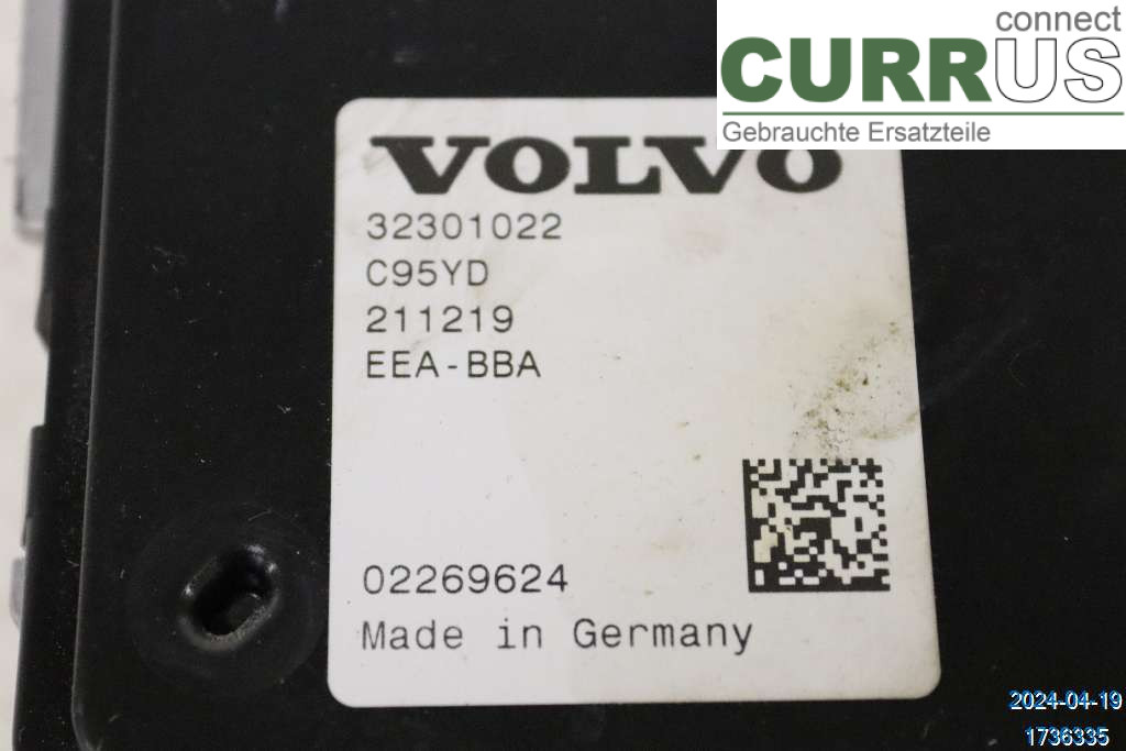 VOLVO V90 CROSS COUNTRY 17- Power distribution controller 36013252 B4 2.0 Hybrid