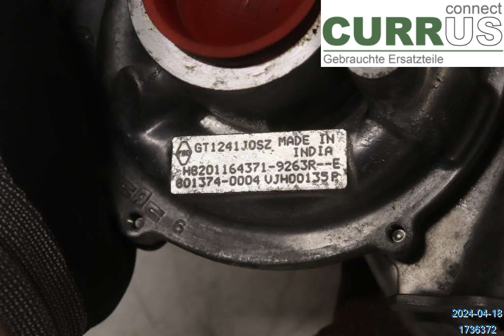 RENAULT KANGOO II  15-21 Turbo charger 144116137R 1,5 DCI