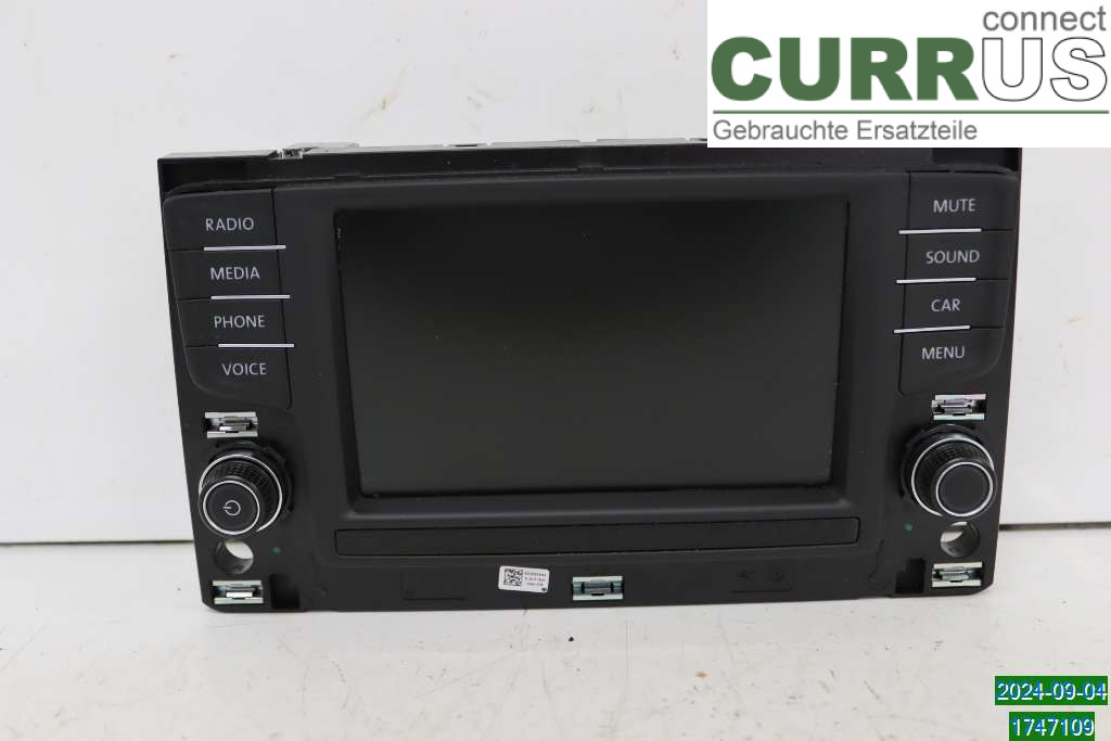 VW GOLF SPORTSVAN 15-20 Radio CD / Multimedia panel 3G0919605B 1.2