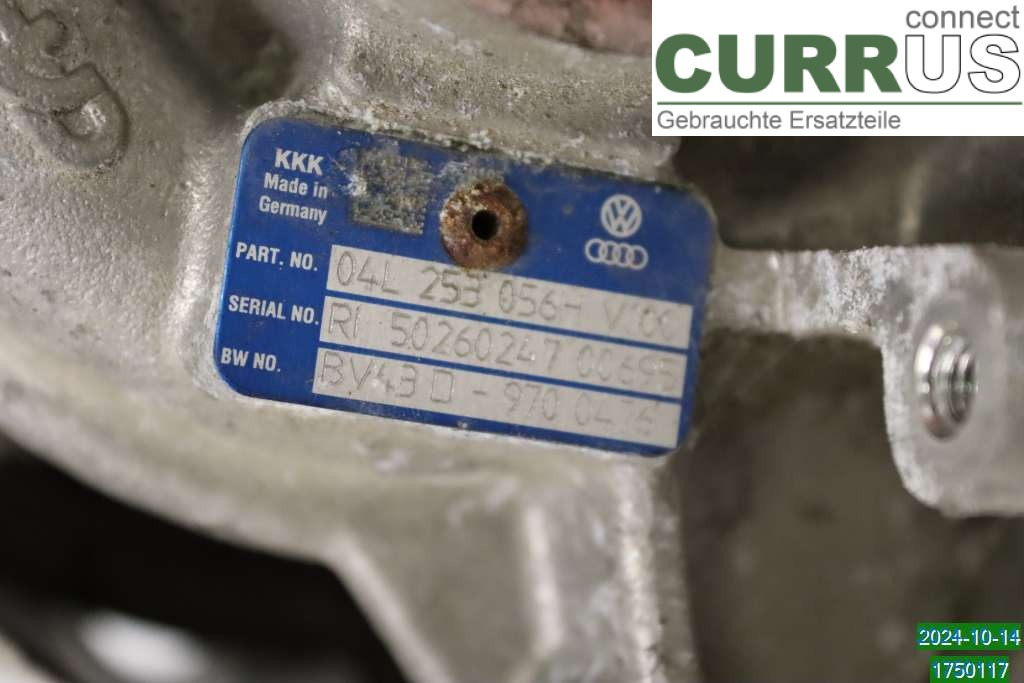 AUDI ALLROAD    09-16 Turbo charger 04L253124 2,0 TDI