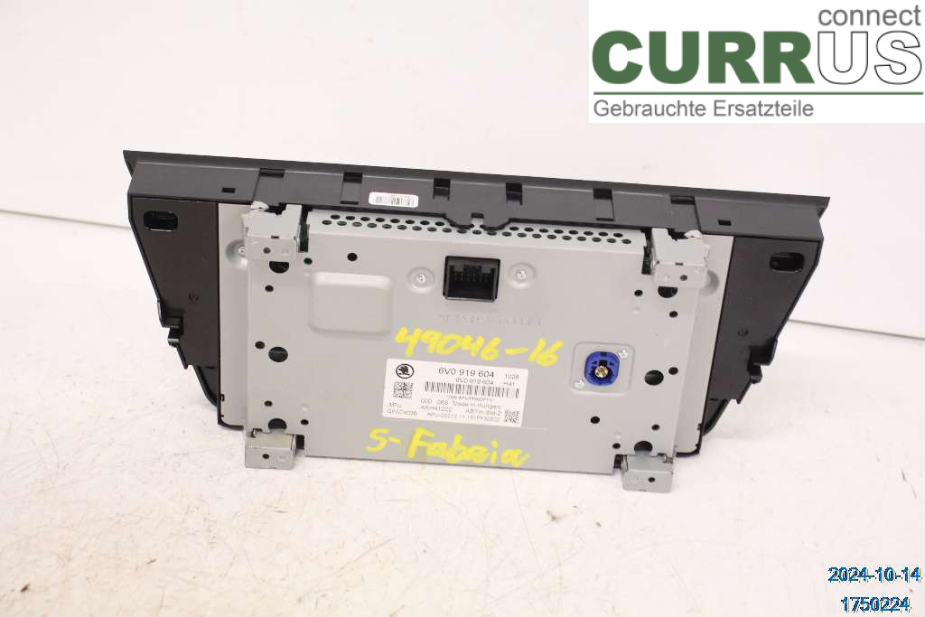 SKODA FABIA  15- Radio CD / multimediepanel 6V0919604B 1.2TSI