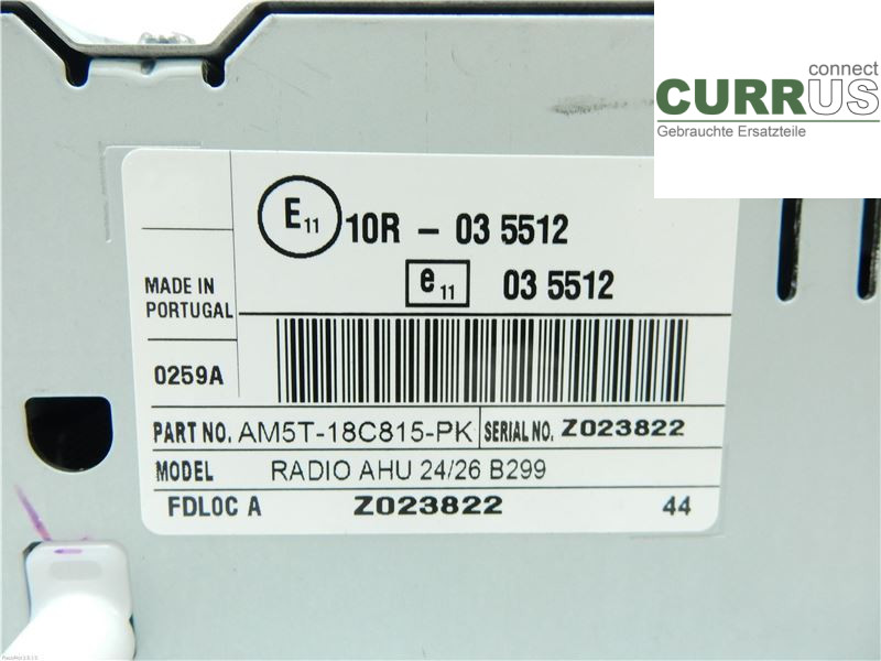 FORD FIESTA  13-17 Radio CD / Multimedia panel 1934060 SFJD