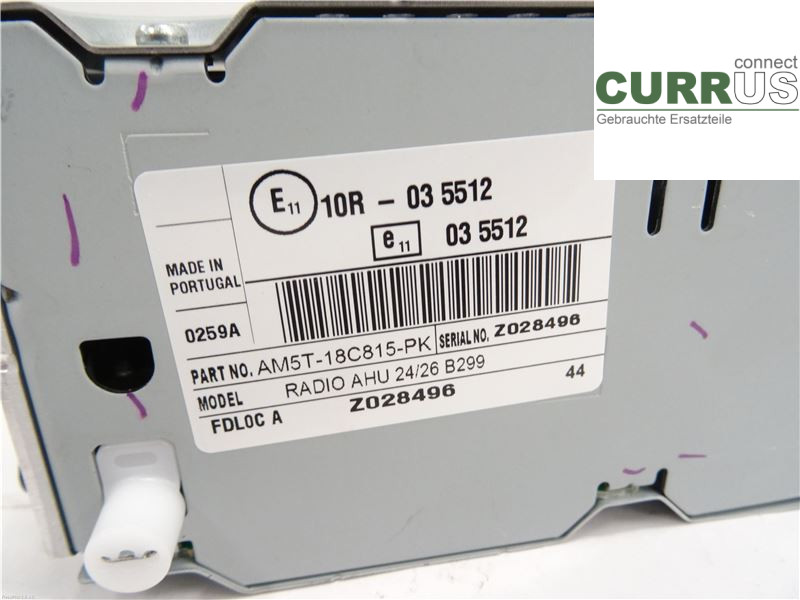 FORD FIESTA  13-17 Radio CD / Multimedia panel 1934060 