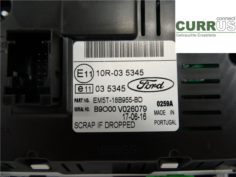 FORD TRAN./TOURN CONNECT 13- Radio CD / Multimedia panel 2014481 DV5FD
