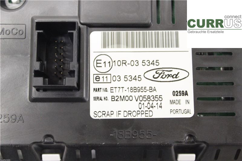 FORD FIESTA 13-17 Radio CD / Multimedia panel 1930035