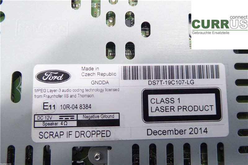 FORD MONDEO    15- Radio CD / Multimedia panel 2360232 2,0TDCI T7CE