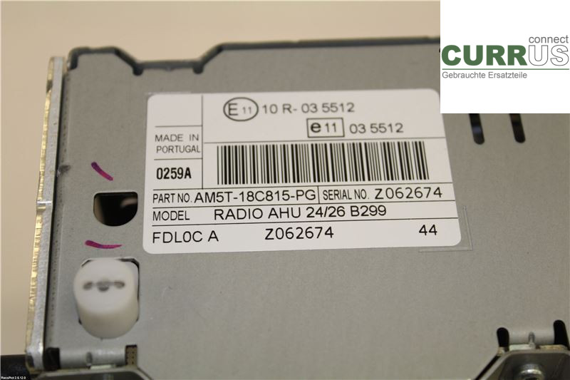 FORD FIESTA  13-17 Radio CD / Multimedia panel 2024533 