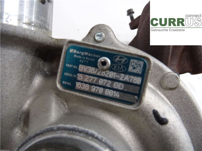 KIA CEED  12-18 Turbo charger 282012A780 1,6CRDI D4FB