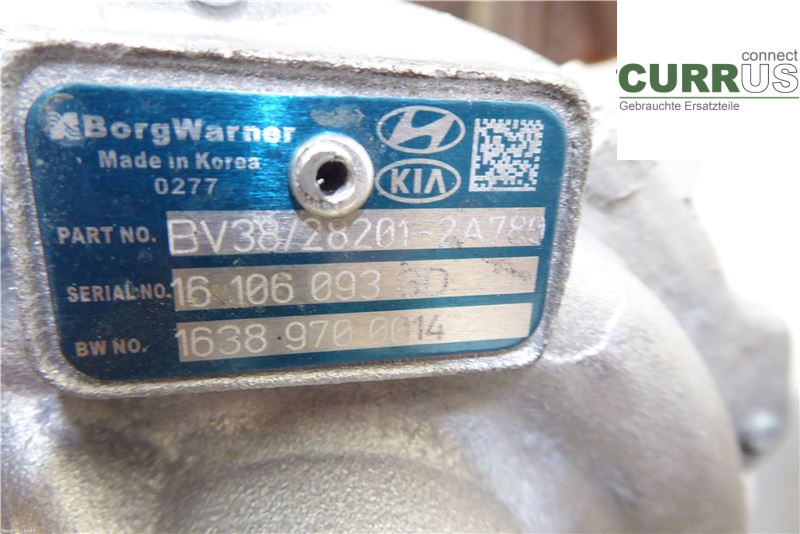KIA CEED  12-18 Turbo charger 282012A780 