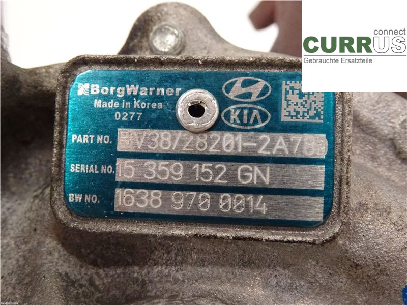 KIA CEED  12-18 Turbo charger 282012A780 1,6CRDI D4FB