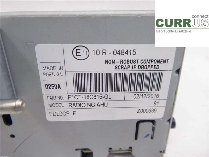 FORD C-MAX II  15- Radio CD / multimediepanel 2227256 