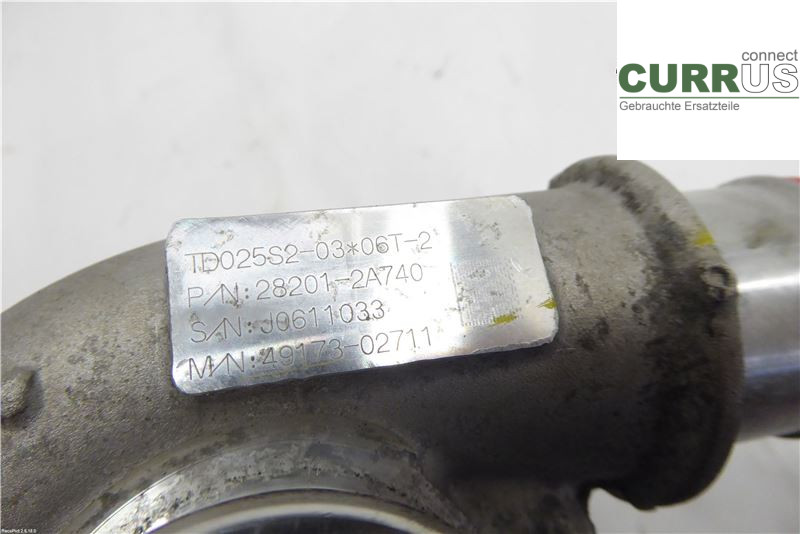 KIA VENGA      10--19 Turbo charger 28201-2A740 1,4CRDI D4FC
