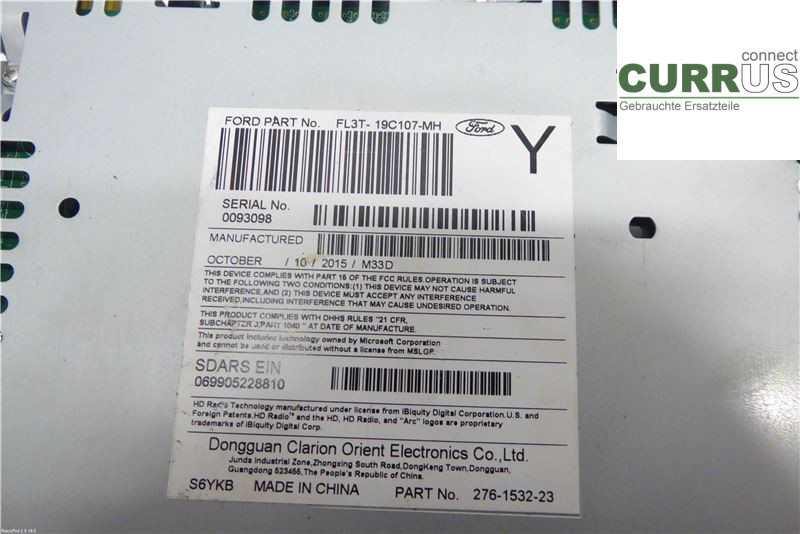 FORD TRUCK F150 Radio CD / Multimedia panel  3,5 V6