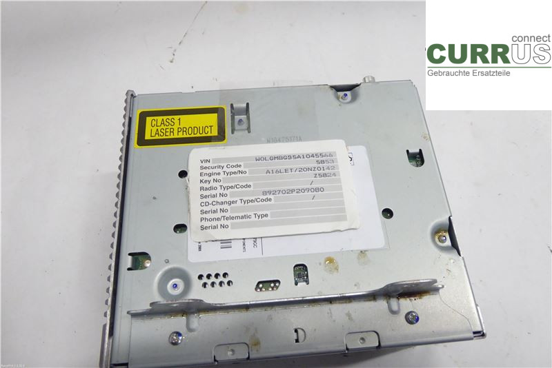 OPEL INSIGNIA  09-16 Radio CD / Multimedia panel 13336630 1,6T A16LET