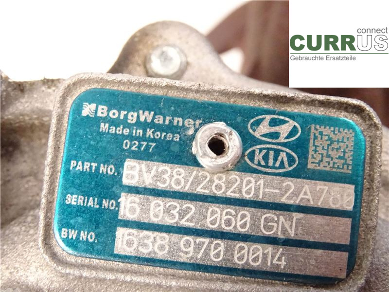 KIA CEED  12-18 Turbo charger 282012A780 1,6CRDI D4FB