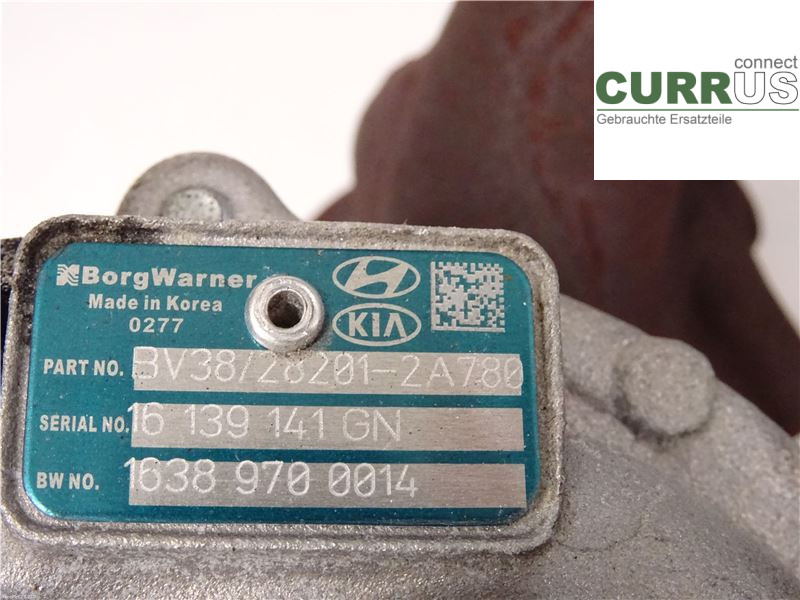 KIA CEED  12-18 Turbo charger 282012A780 1,6CRDI D4FB