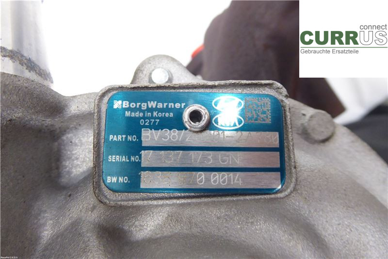 KIA CEED  12-18 Turbo charger 282012A780 1,6TDCI D4FB