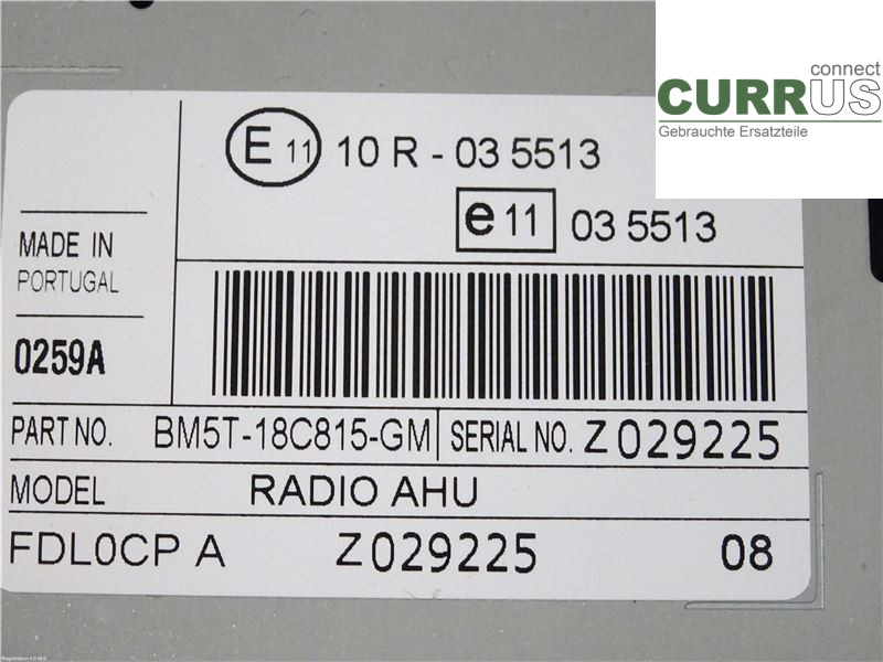 FORD FOCUS  11-14 Radio CD / Multimedia panel 1857126 M2DA