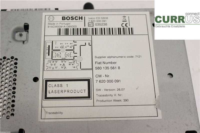 IVECO DAILY 07-13 Radio CD /Multimediapanel 5801355618 F1CE3481C