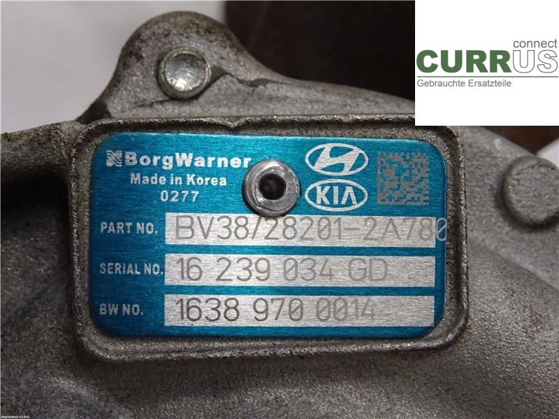 KIA CEED  12-18 Turbo charger 282012A780 D4FB