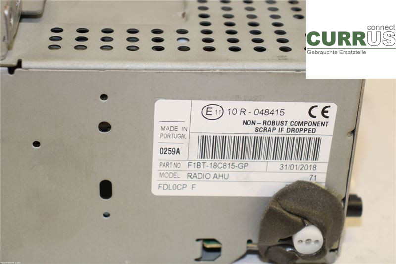 FORD TRAN./TOURN CONNECT 13- Radio CD / Multimedia panel 2267973 M2GB