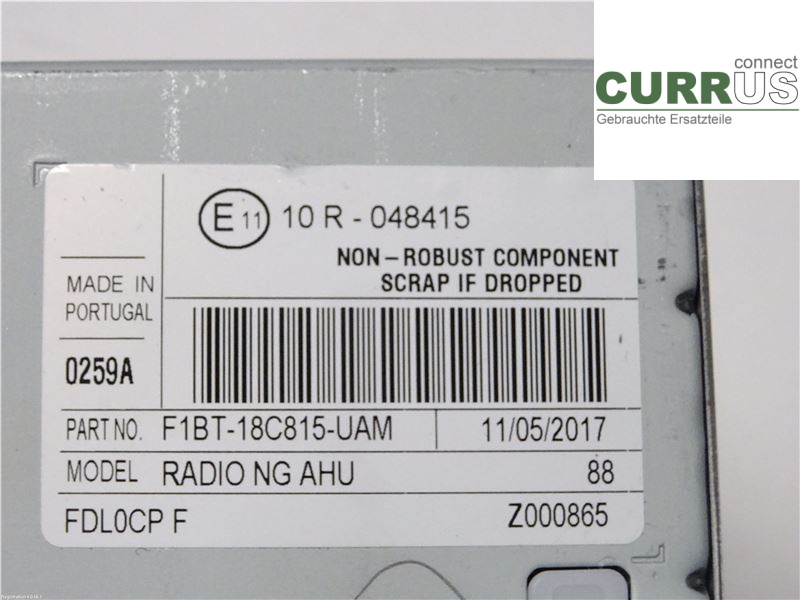 FORD FOCUS  15-18 Radio CD / Multimedia panel 2369108 M8DB