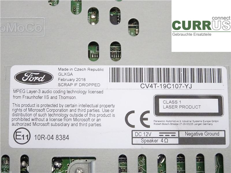 FORD KUGA  17-19 Radio CD / Multimedia panel 2255076 M8MA