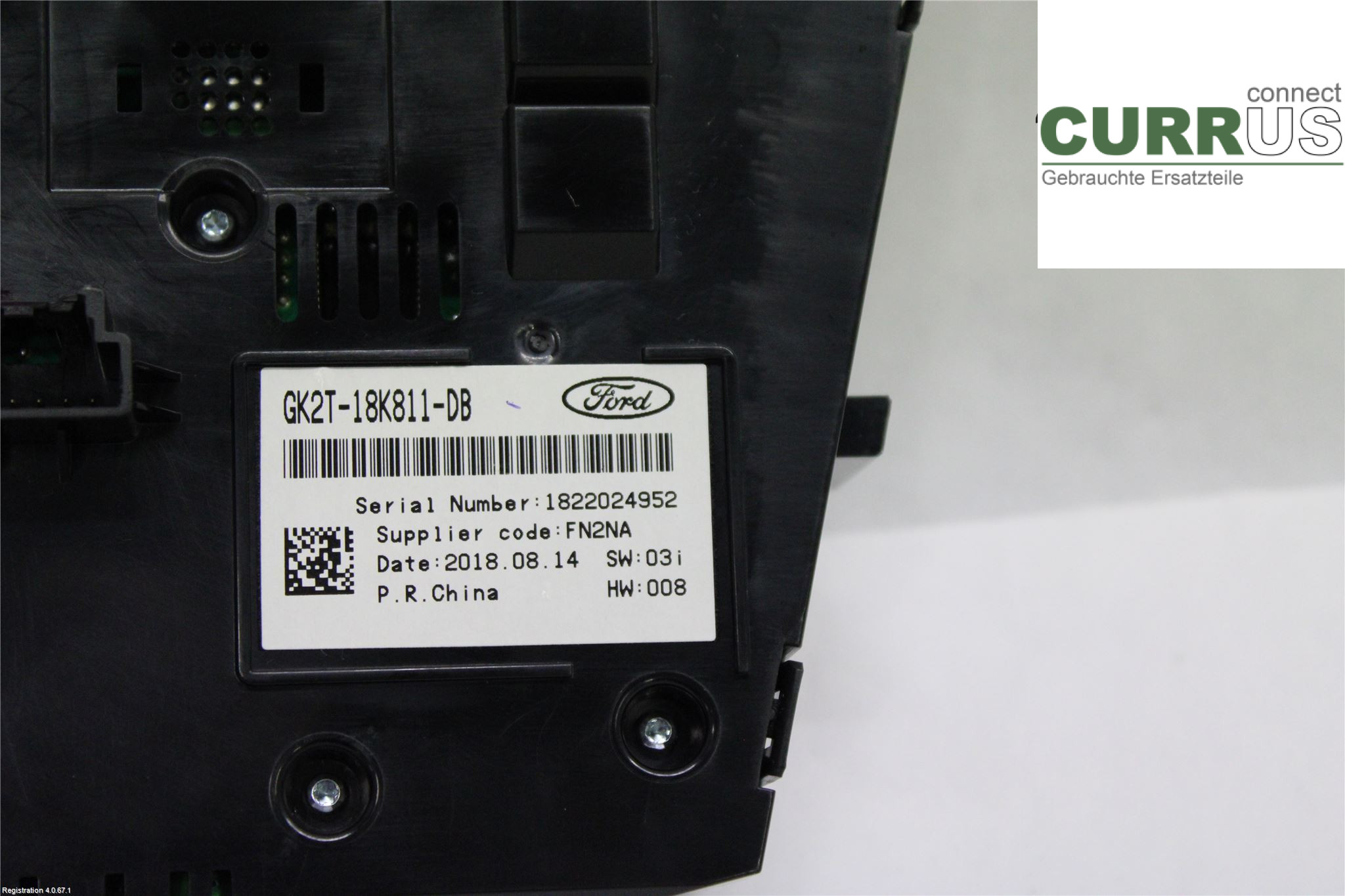 FORD TRANSIT SKÅP/BUSS 14- Radio-CD-/Multimedia-Panel 2010918 YNF6