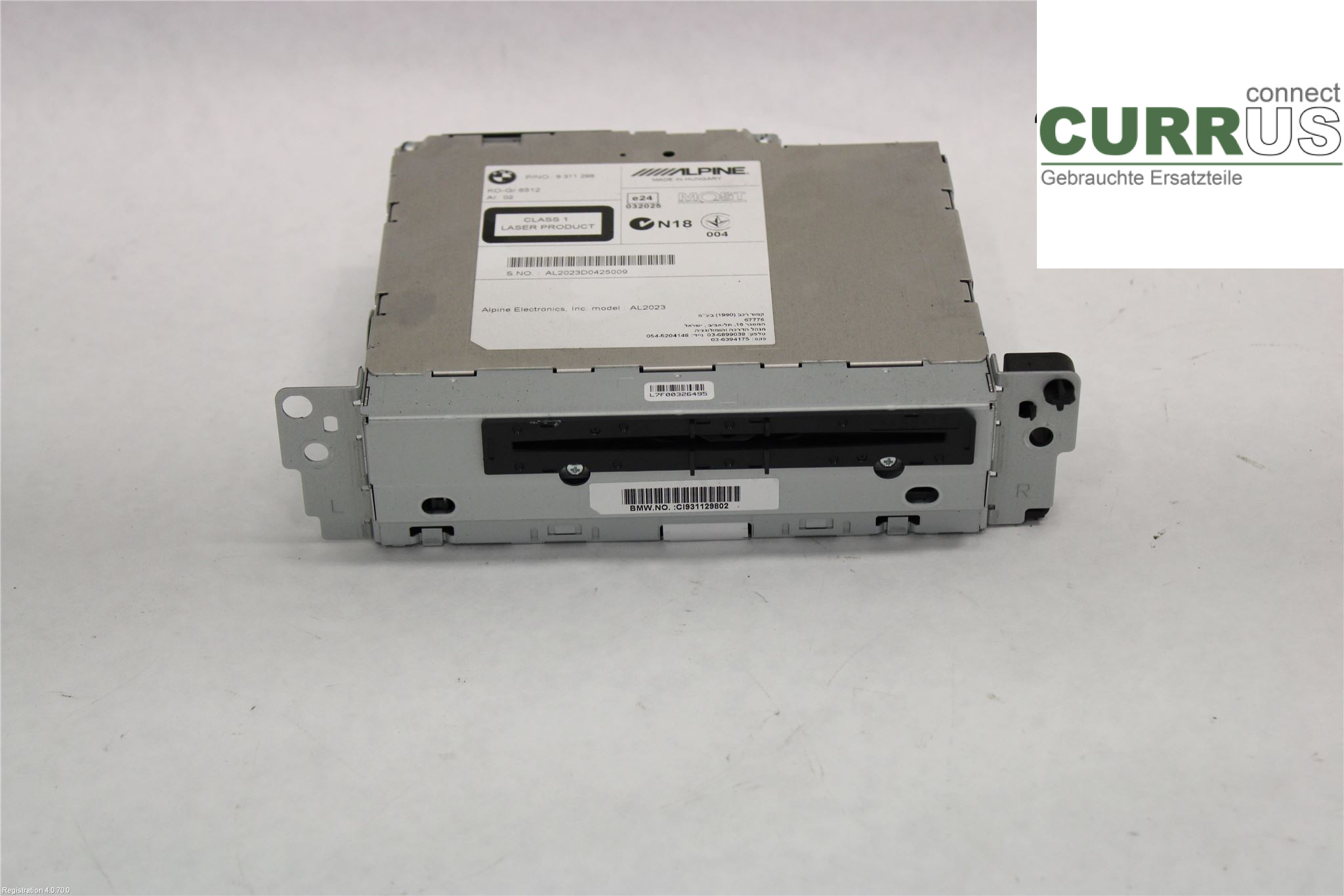 BMW F10/F11/F18  09-17 Radio CD / panel multimedialny 65 12 9 273 857 N57-D30A