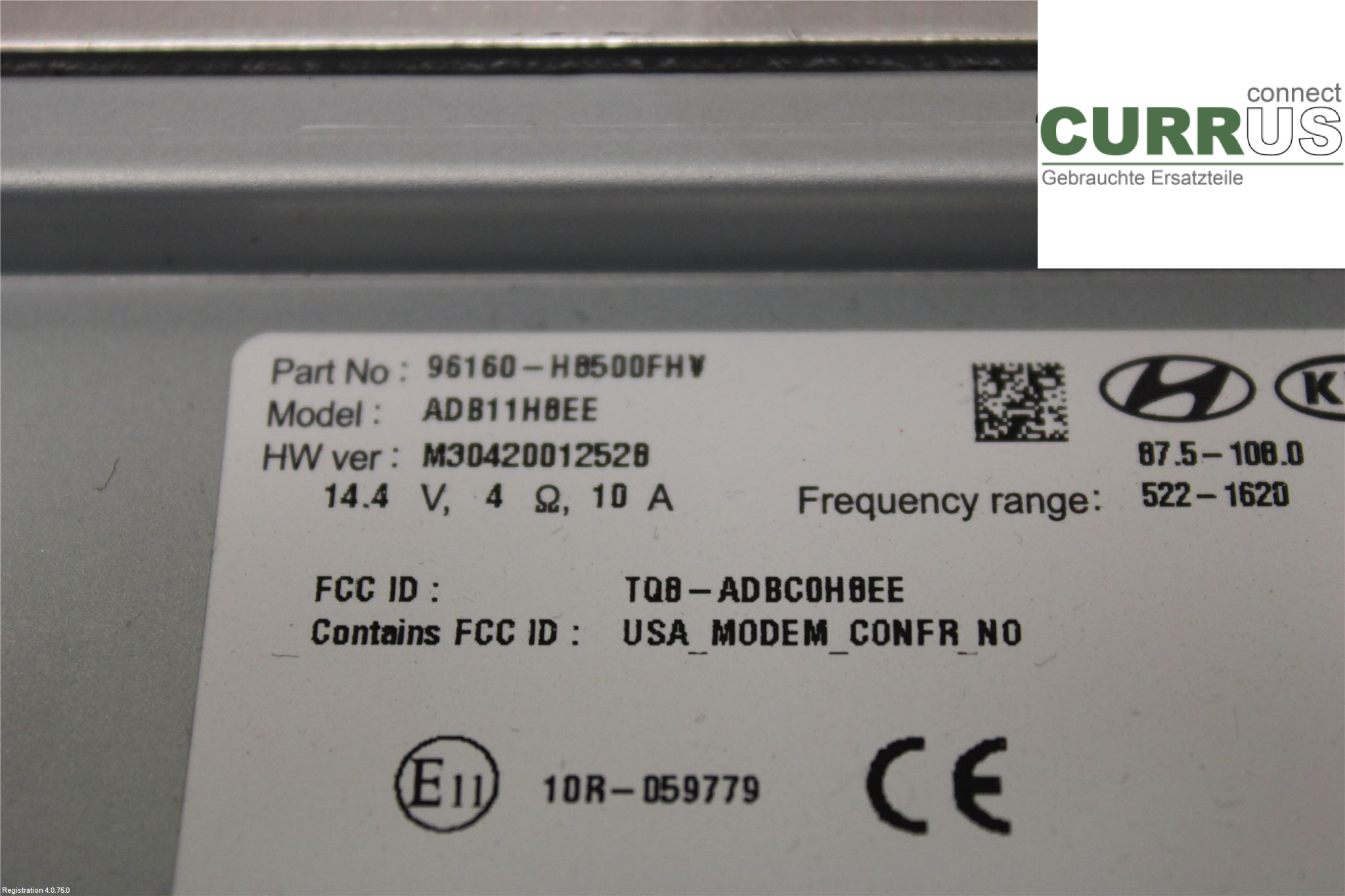 KIA RIO  17- Radio CD / Multimedia panel 96160H 8500FHV G3LC