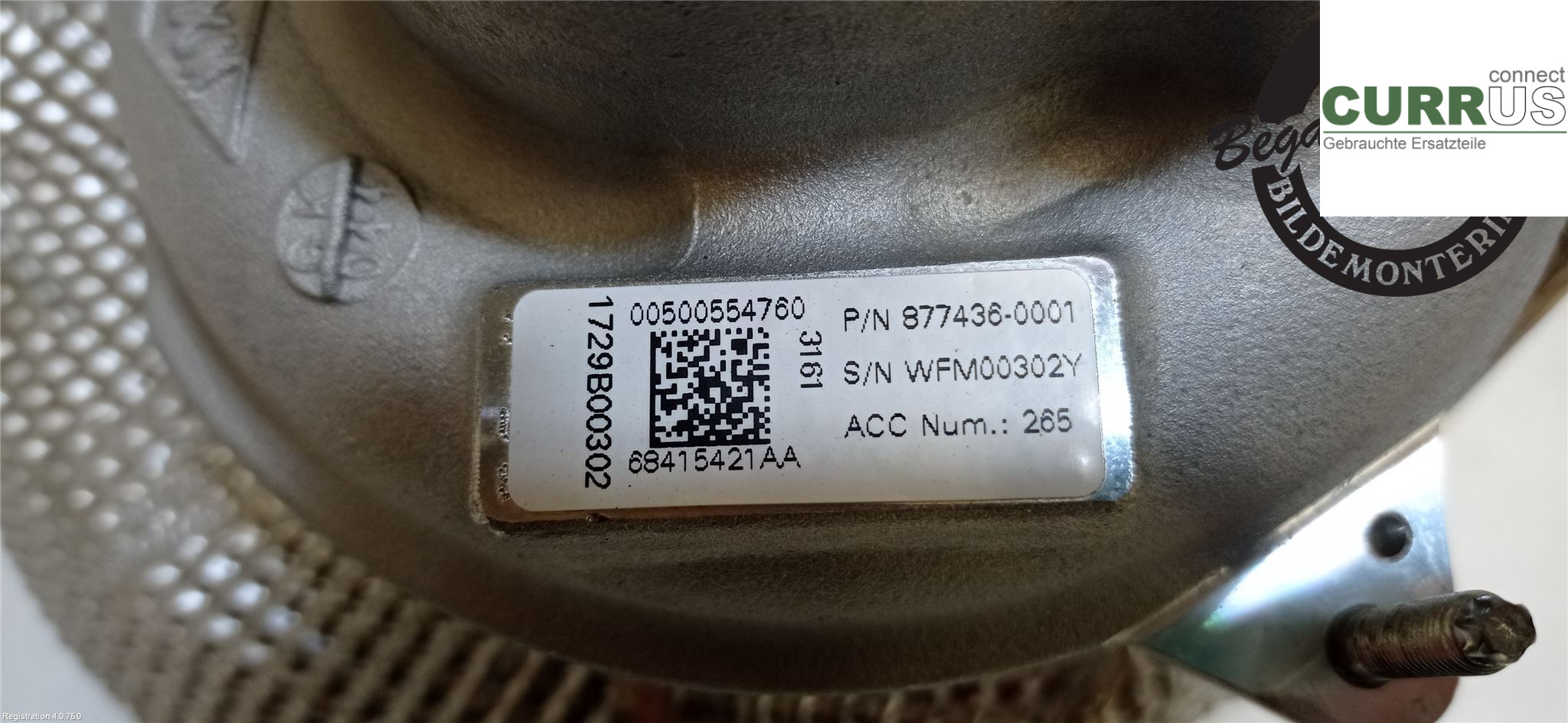 ALFA GIULIA Turbo charger 50055476 55273835