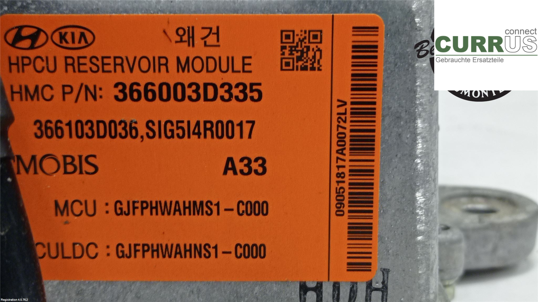 KIA OPTIMA  16-20 Module de distribution électrique 36600 3D335 G4NG