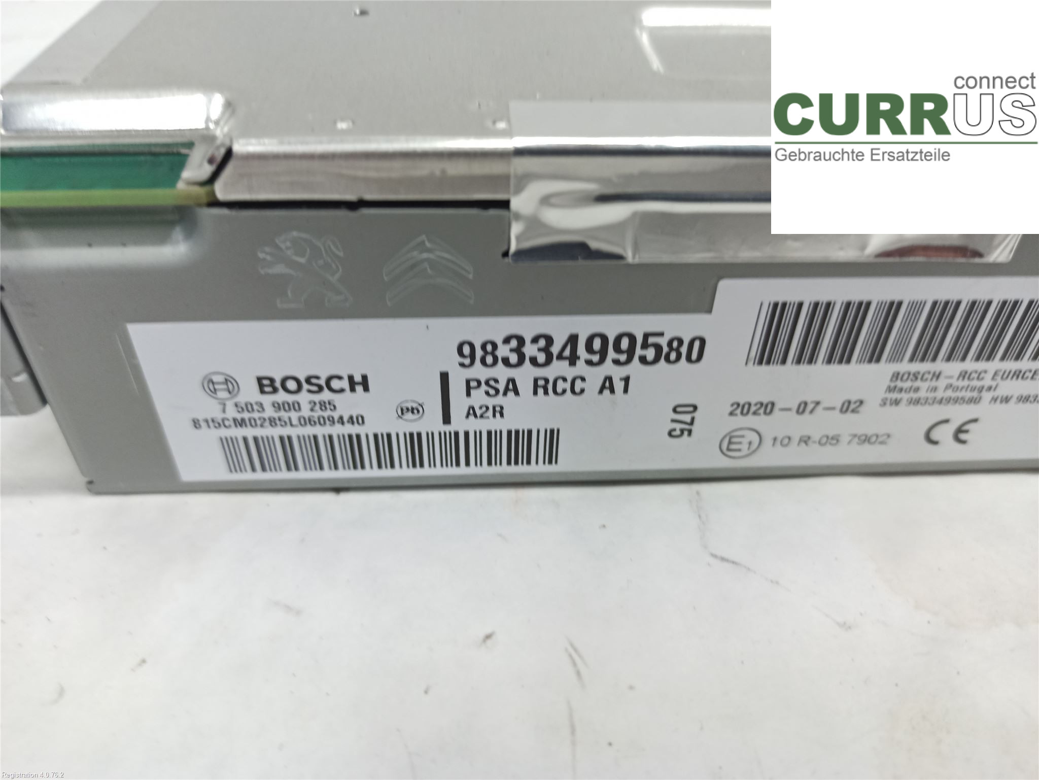 PEUGEOT EXPERT  17- Radio CD / Multimedia panel 16 666 298 80 AHK