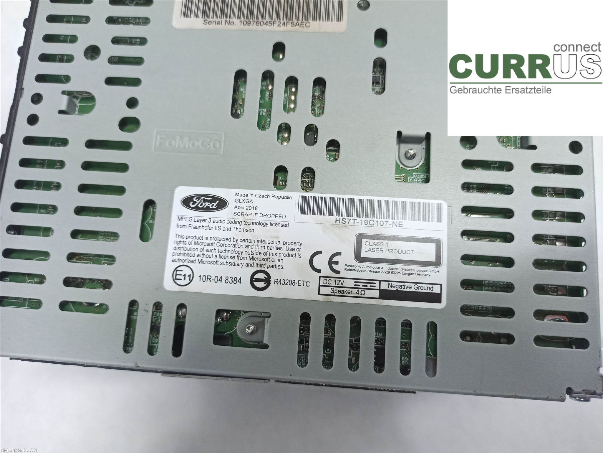 FORD MONDEO    15- Radio-CD-/Multimedia-Panel 2172579 T8CC