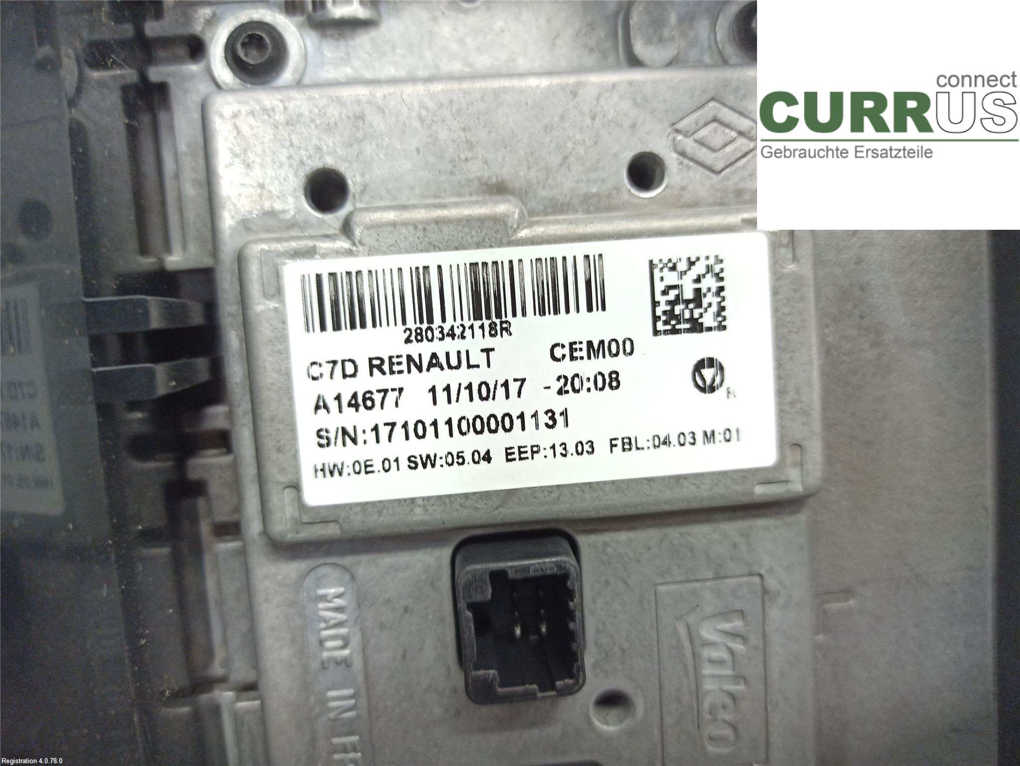RENAULT KADJAR  15- car-part-types.display 280342118R K9K-647