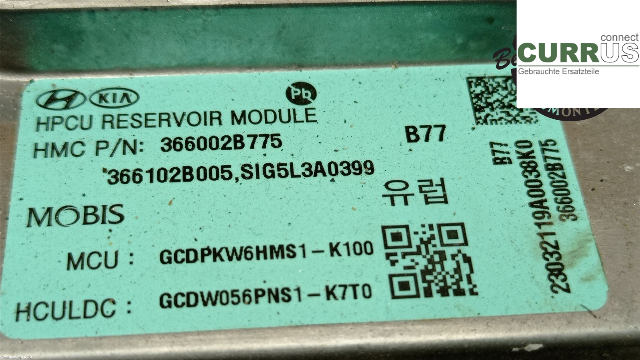 KIA CEED / CEED SW 19- Controller til strømfordeling 366002B775 G4LE