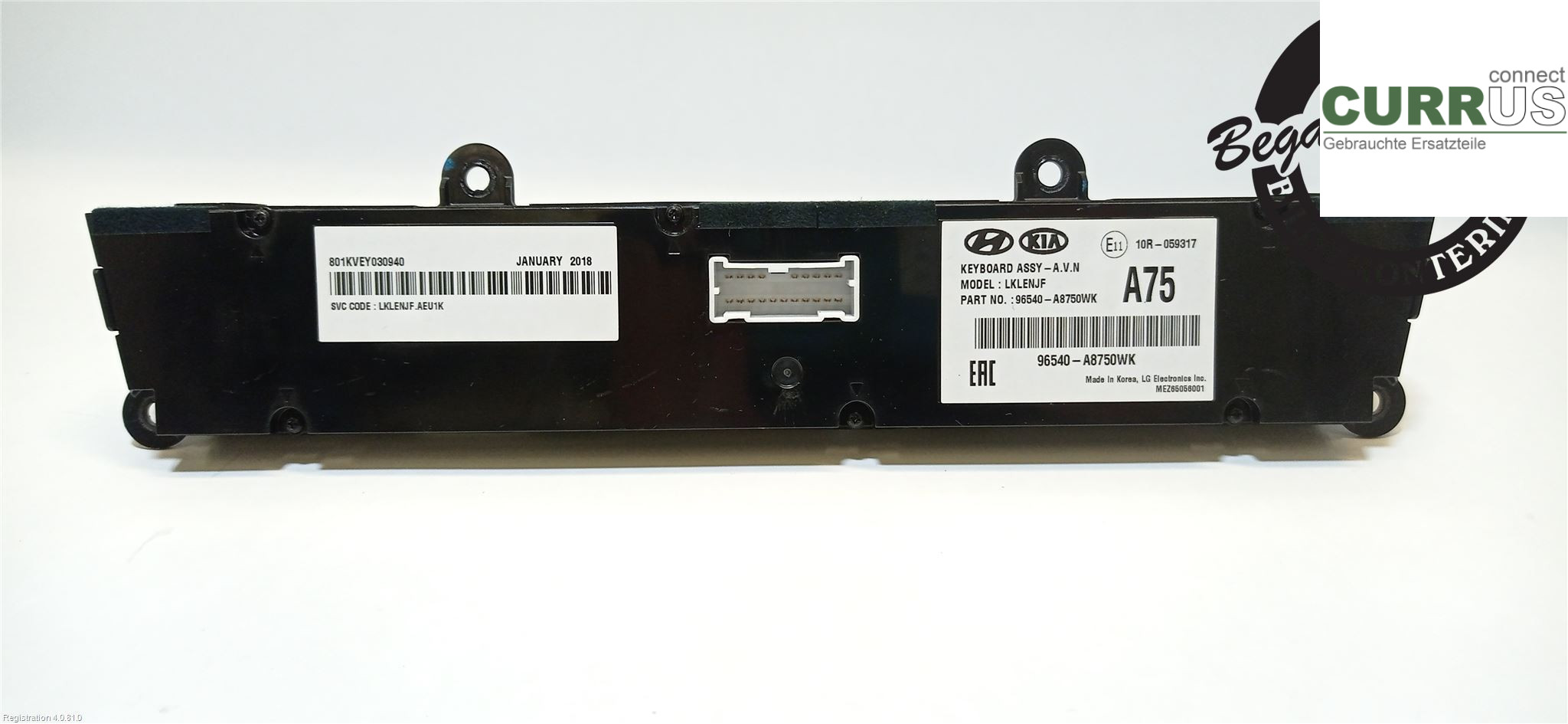 KIA OPTIMA  16-20 Radio CD / panneau multimédia 96540A 8750  D4FD
