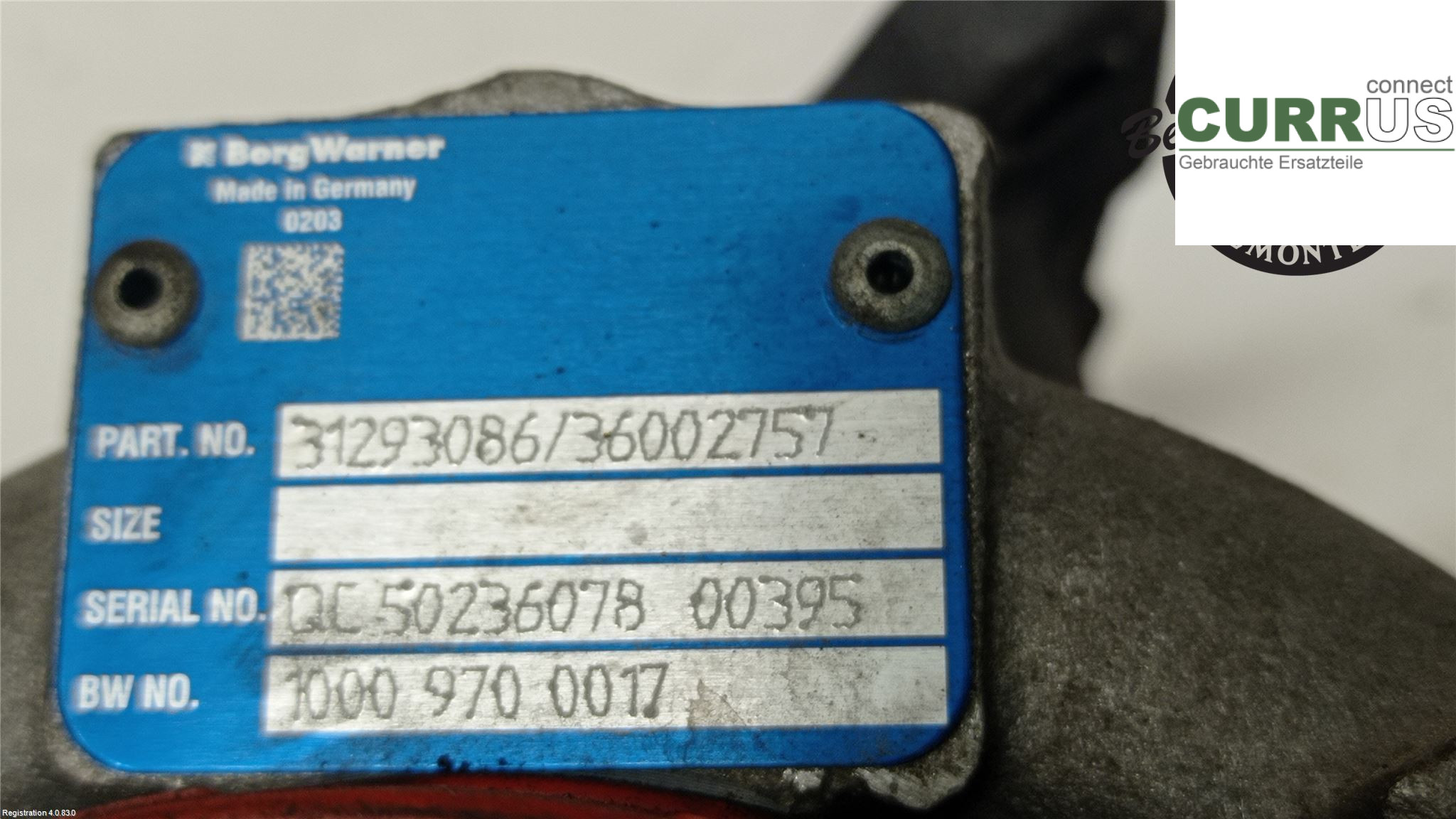 VOLVO XC70  14-16 Turbo charger 36010145 D5244T12