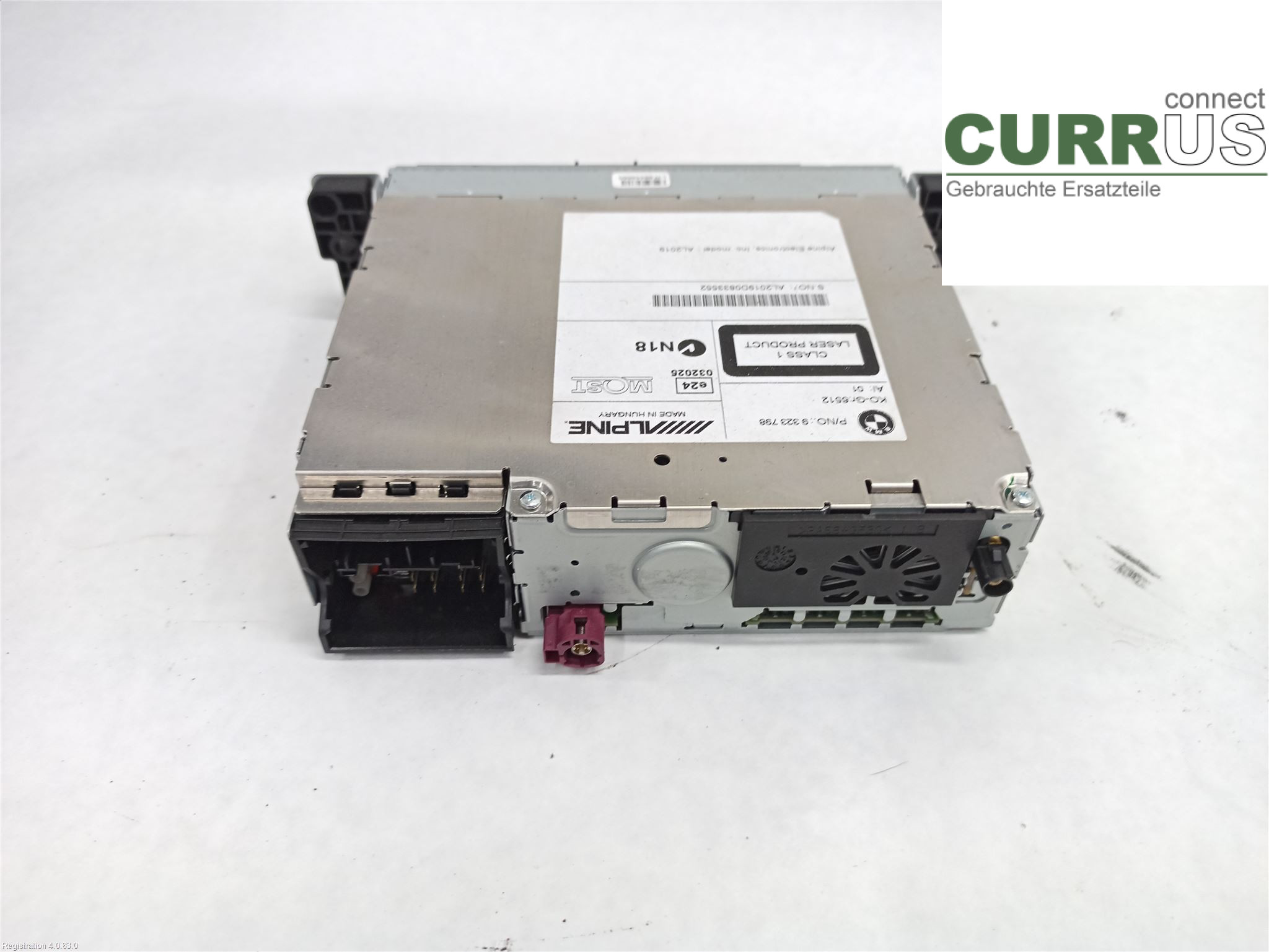 BMW F10/F11/F18  09-17 Radio CD / Multimedia panel 65 12 9 316 173 N47-D20C