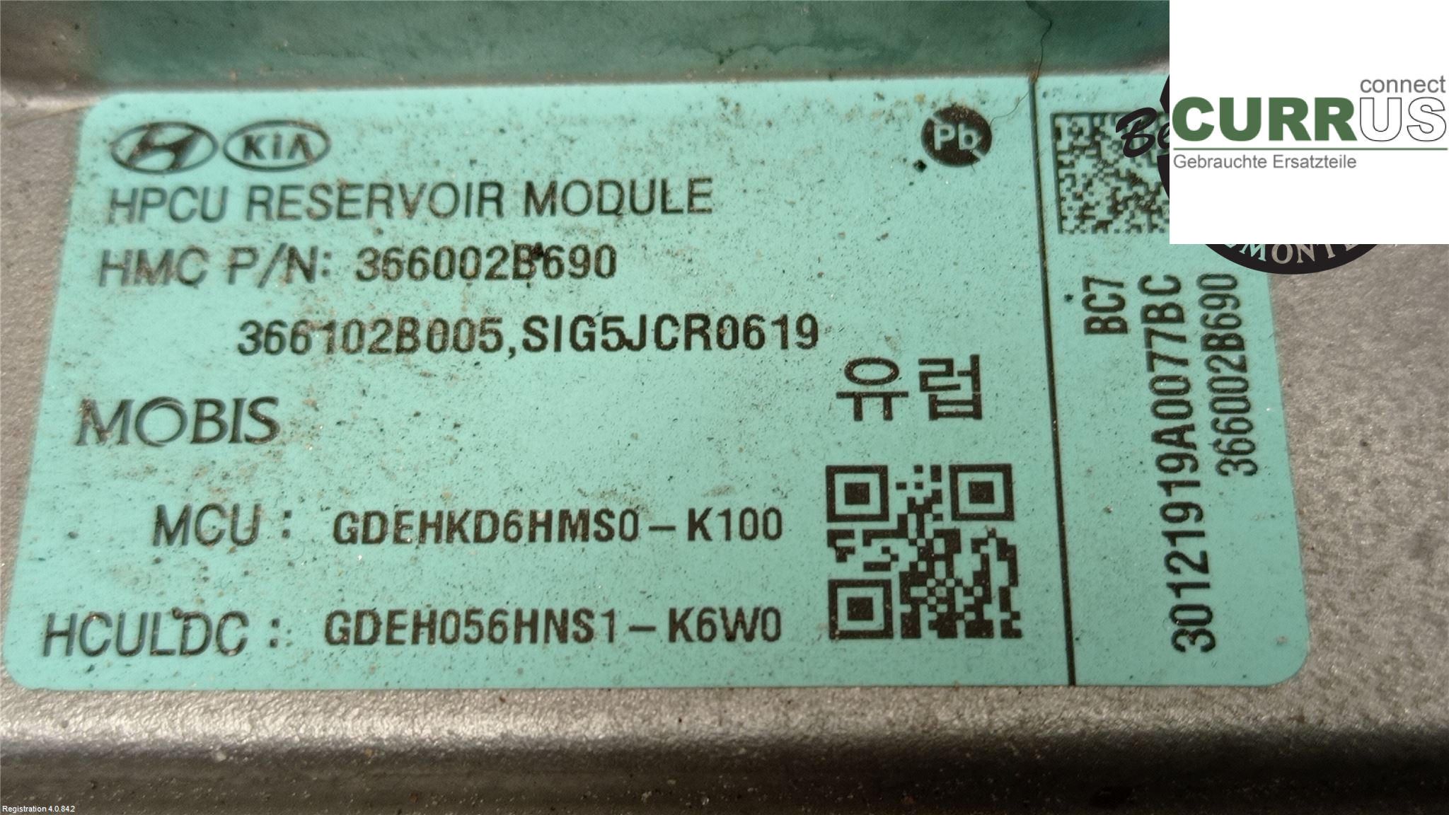 KIA NIRO (DE) 17- Power distribution controller 36600 2B690 G4LE6