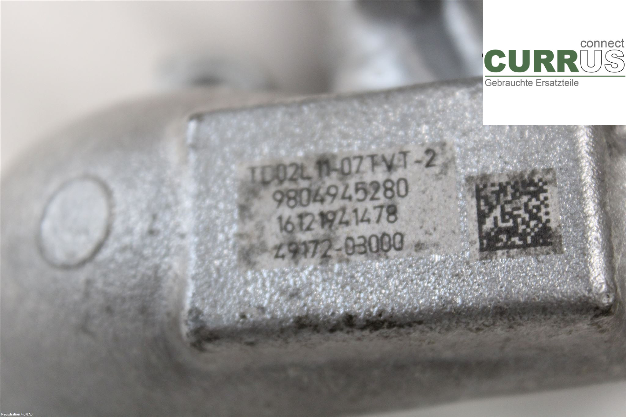 PEUGEOT PARTNER 16-18 Turbocompresseur 98 049 452 80 BHY