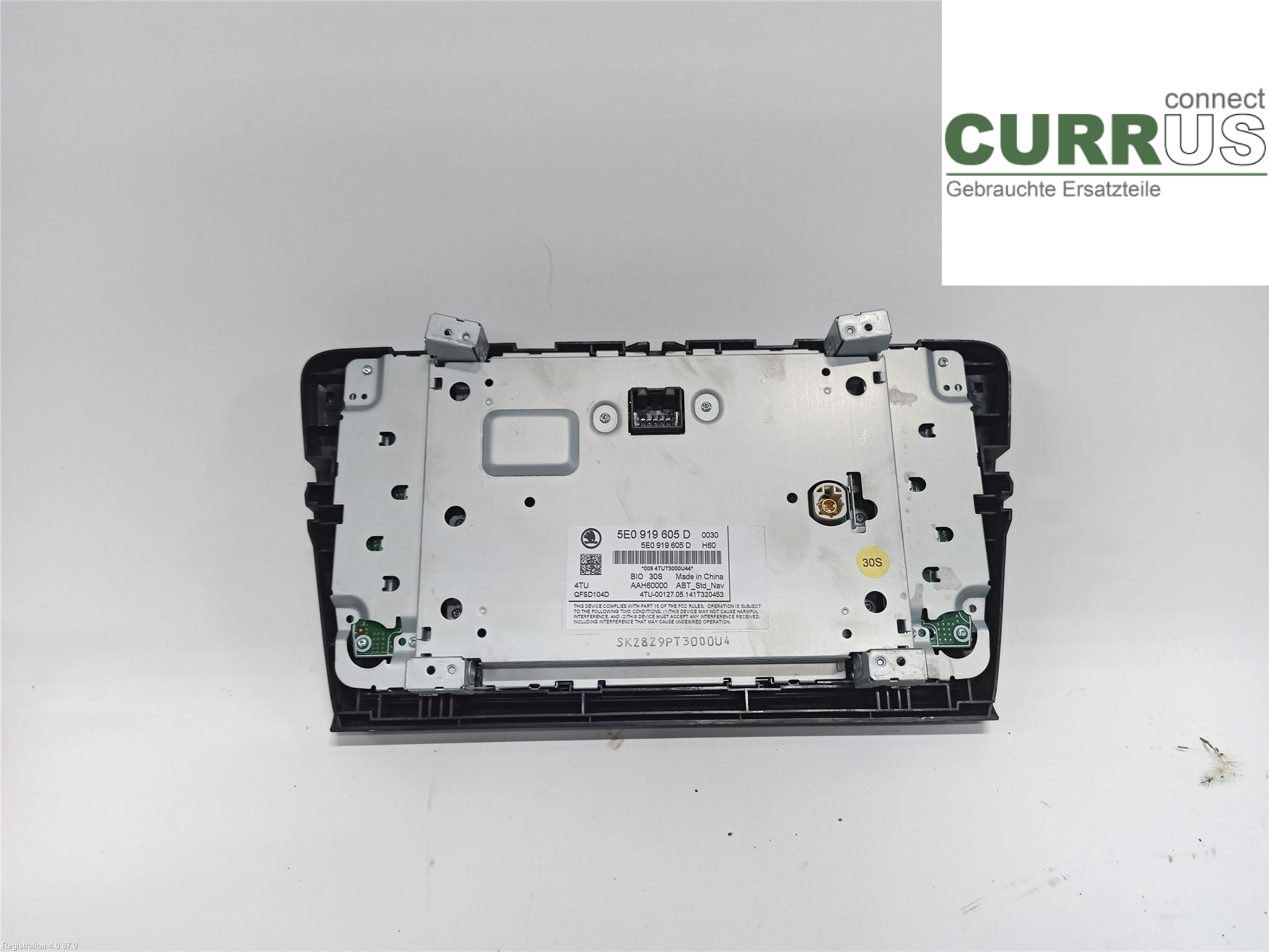 SKODA OCTAVIA  13-20 Radio-CD-/Multimedia-Panel 5E0 919 605 D CUPA