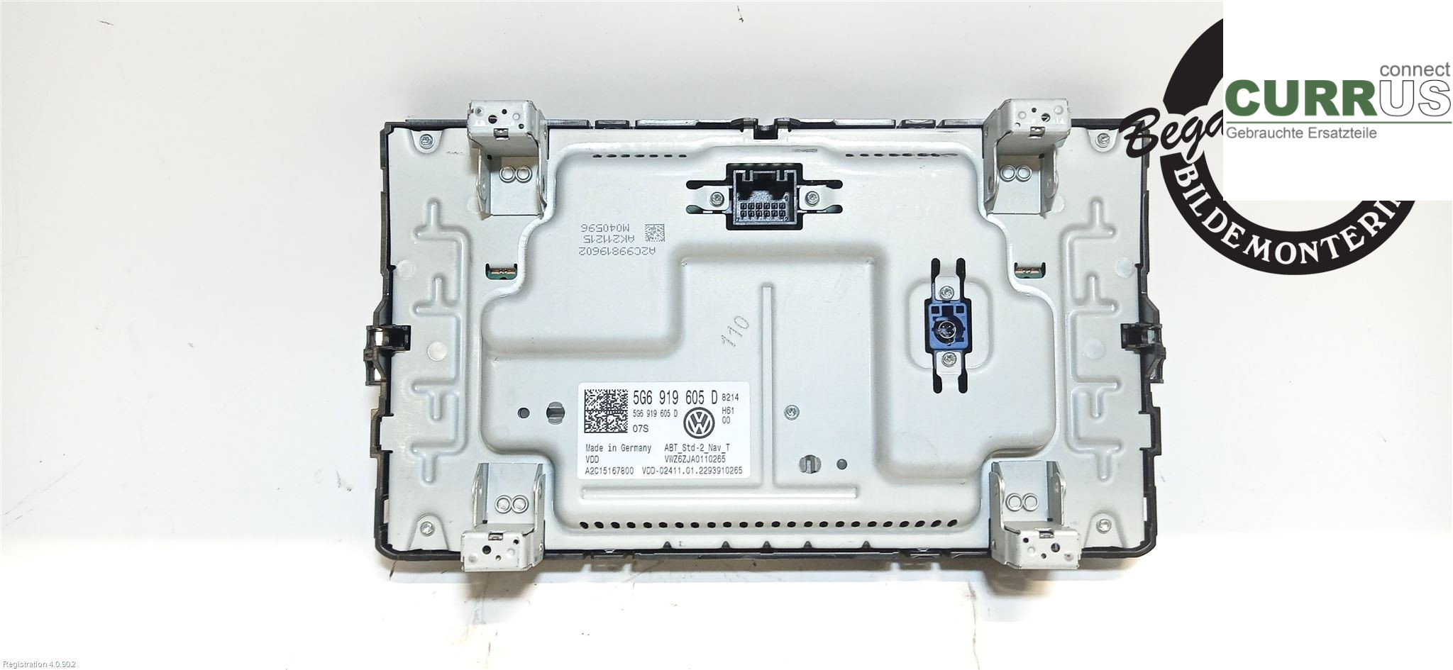 VW TRANSP/CARAVELLE 16- Radio CD / Multimedia panel 5NN 919 605 D DNAA