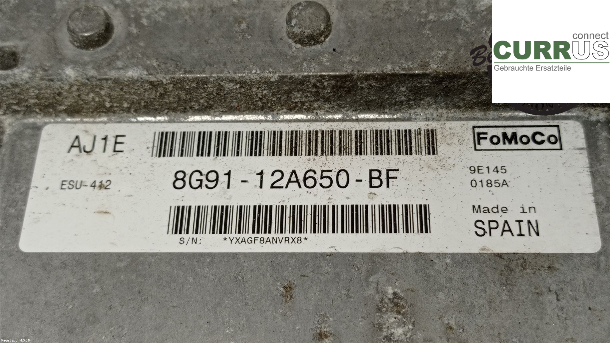 FORD MONDEO     07-15 Motorens styreenhed (ECU) 1809111 TBBA