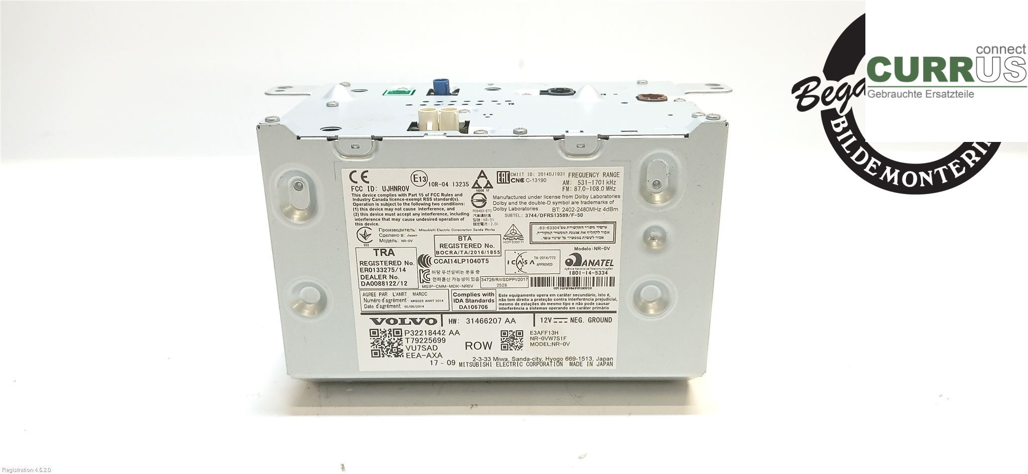 VOLVO V90  17- Radio CD / Multimedia panel 36003119 D4204T14