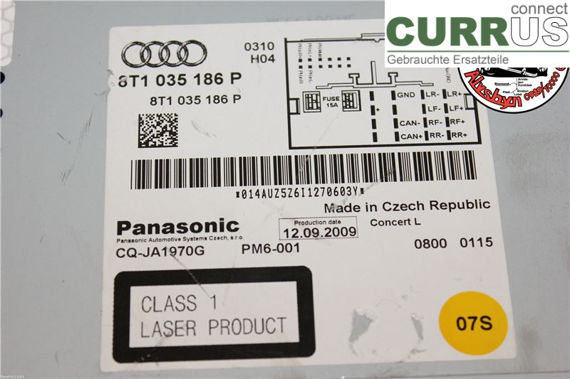 AUDI ALLROAD 09-16 Radio CD / Multimedia panel 8T1035186P 2.0TDI