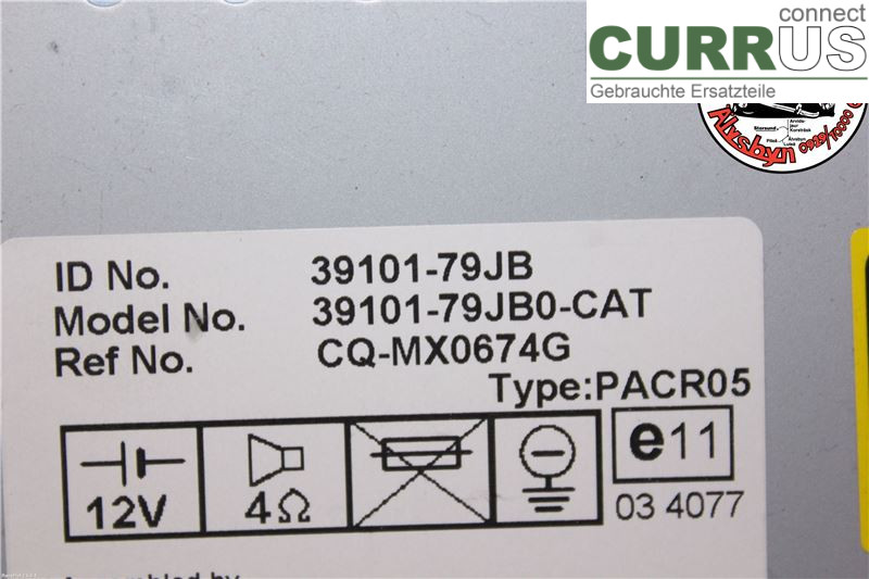 SUZUKI SX4     10-13 Radio CD / panel multimedialny  2.0DDIS 135HK