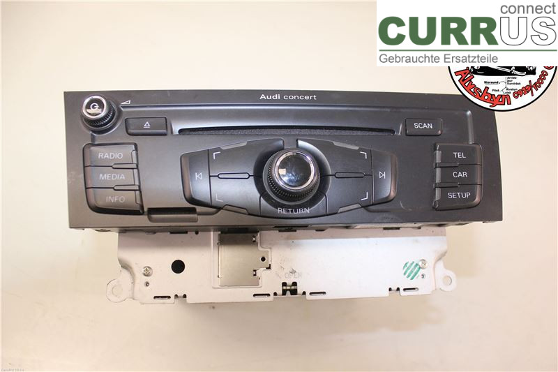 AUDI A4/S4  08-11 Radio CD / panneau multimédia 8T1057186CX 3.2 FSI 265HK